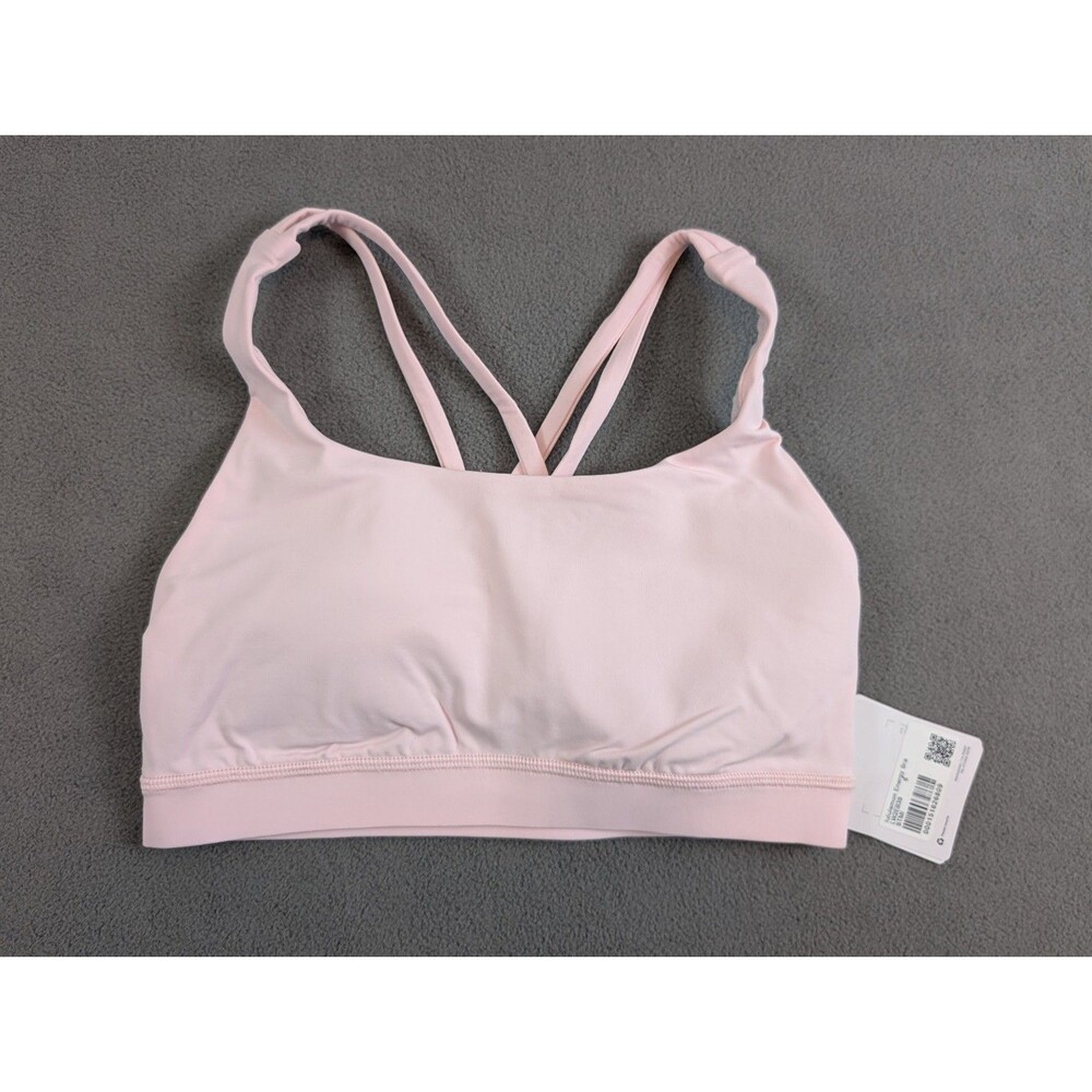 Lululemon Energy Bra Strawberry Milkshake Pink Size 6 NWT LW2EB3S